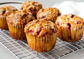 Strawberry Oatmeal Muffins